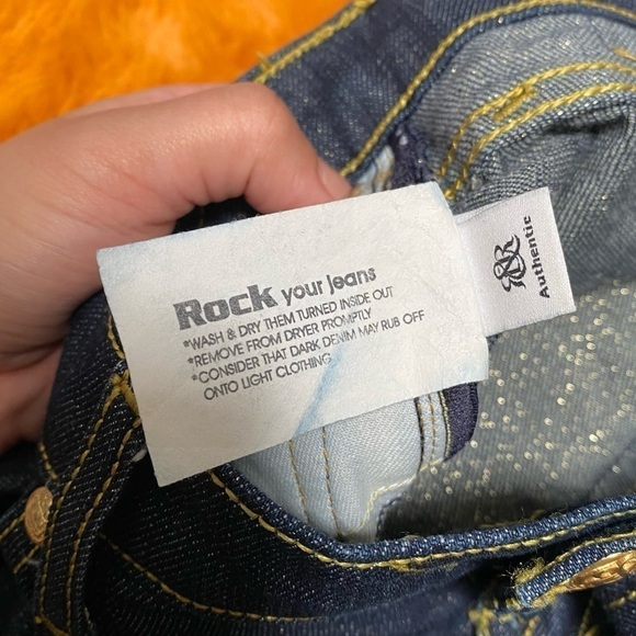 Rock & Republic Kasandra bootcut glitter dark wash jeans size 25 - Picture 10 of 13